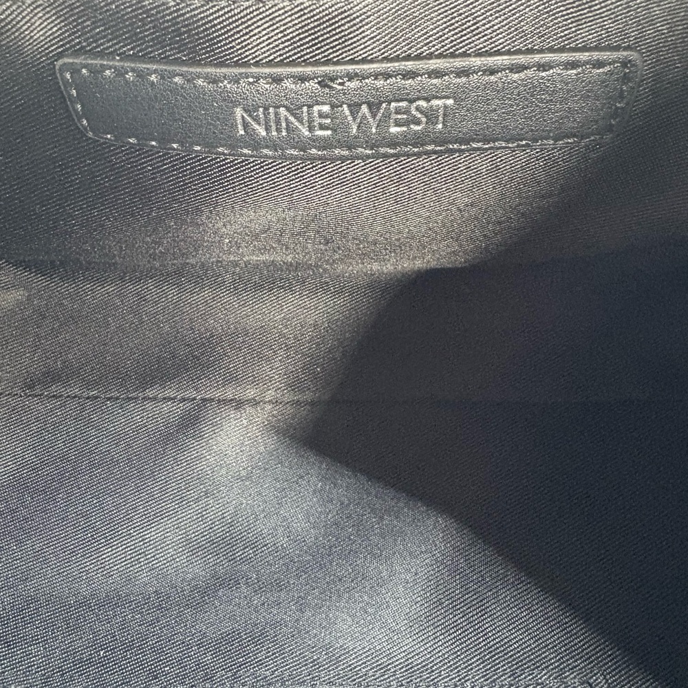 Nine West Black and Brown Animal Print Shoulder Bag - Picture 7 of 9